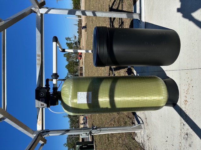 Water treatment system installed by Dunham Well Drilling
